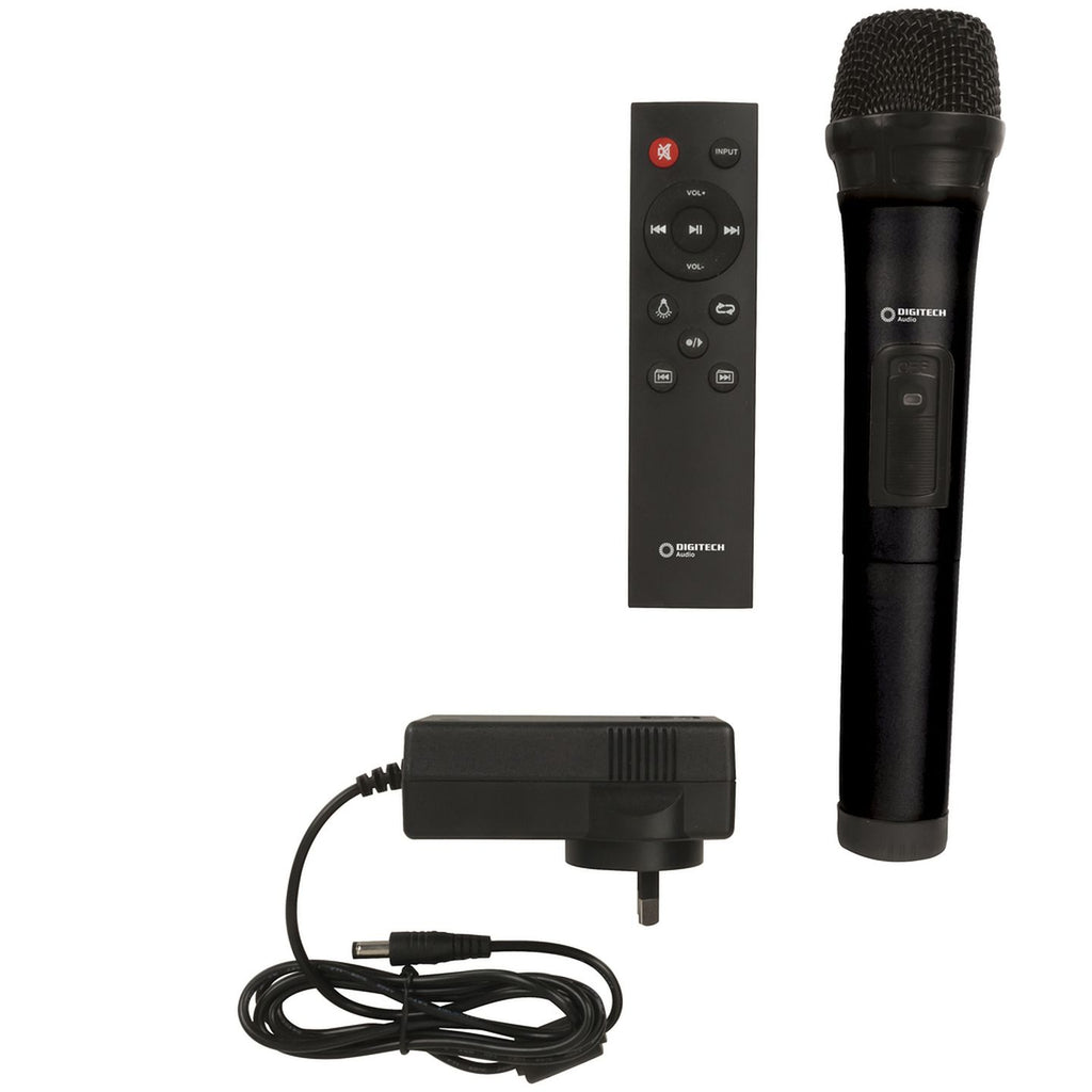 CS2497 included wireless microphone remote and power adaptor