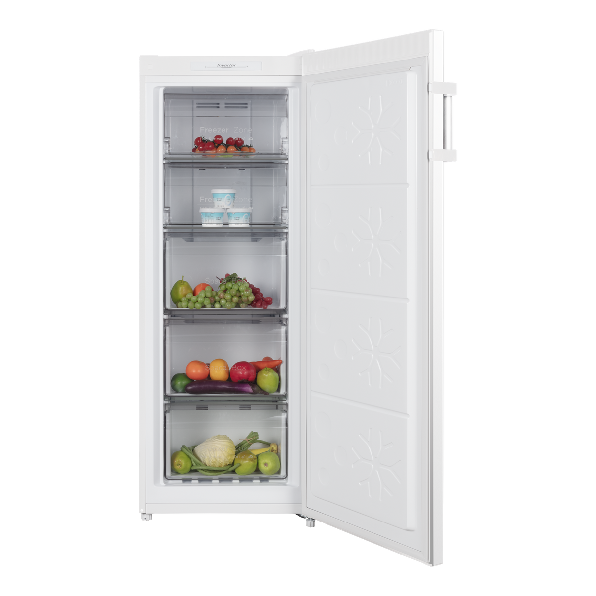 CHiQ CSH166NW5 166L hybrid fridge freezer