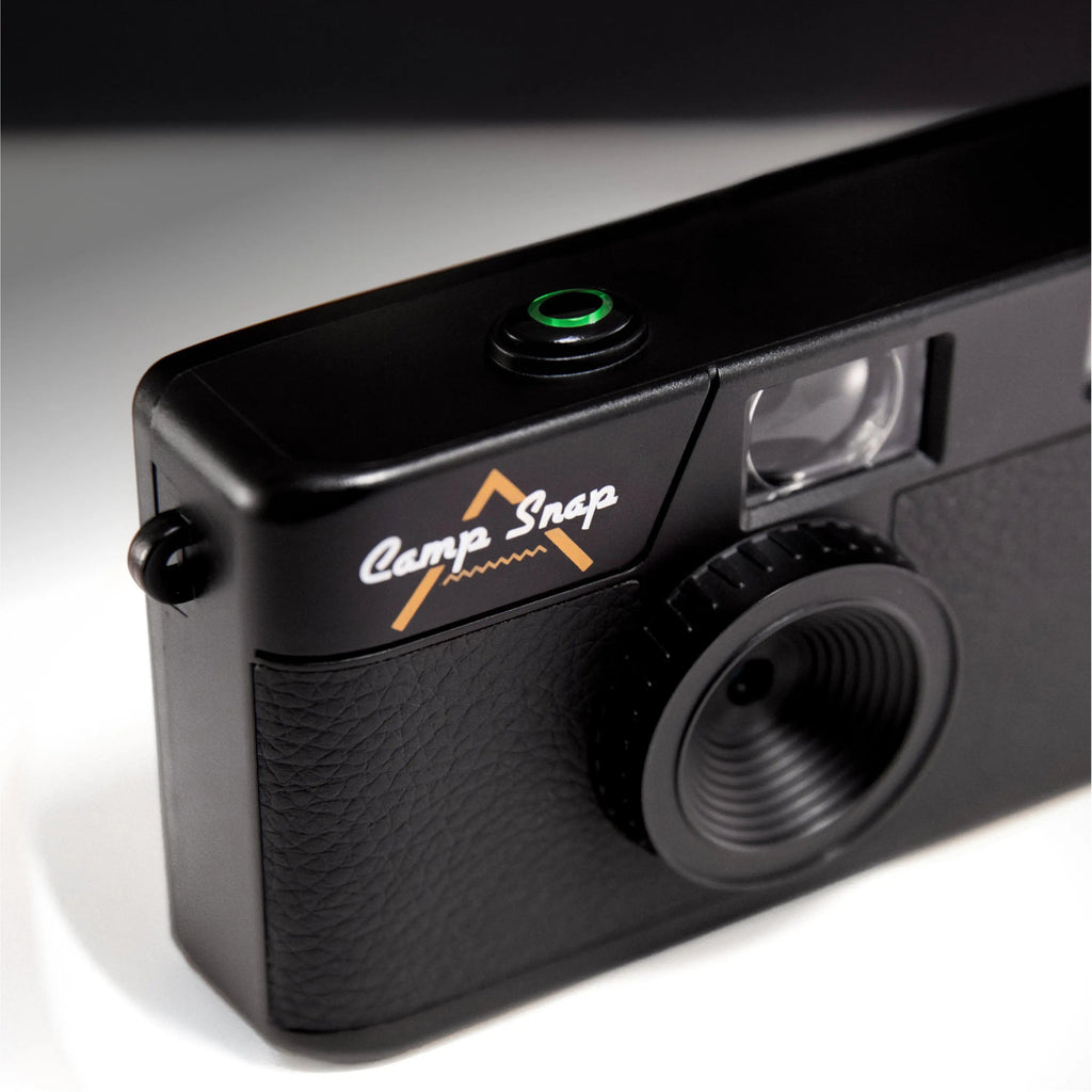 Camp Snap V105 Stealth Black camera top and shutter detail