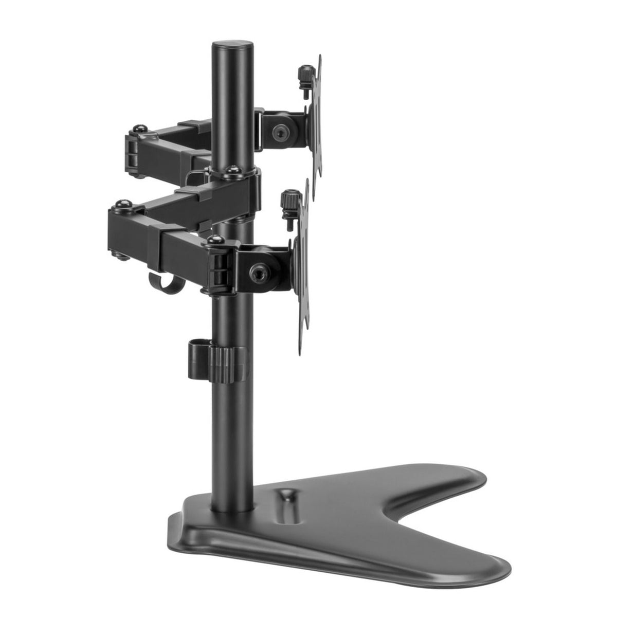 CW2944 dual monitor stand folded with mounting arms and base visible
