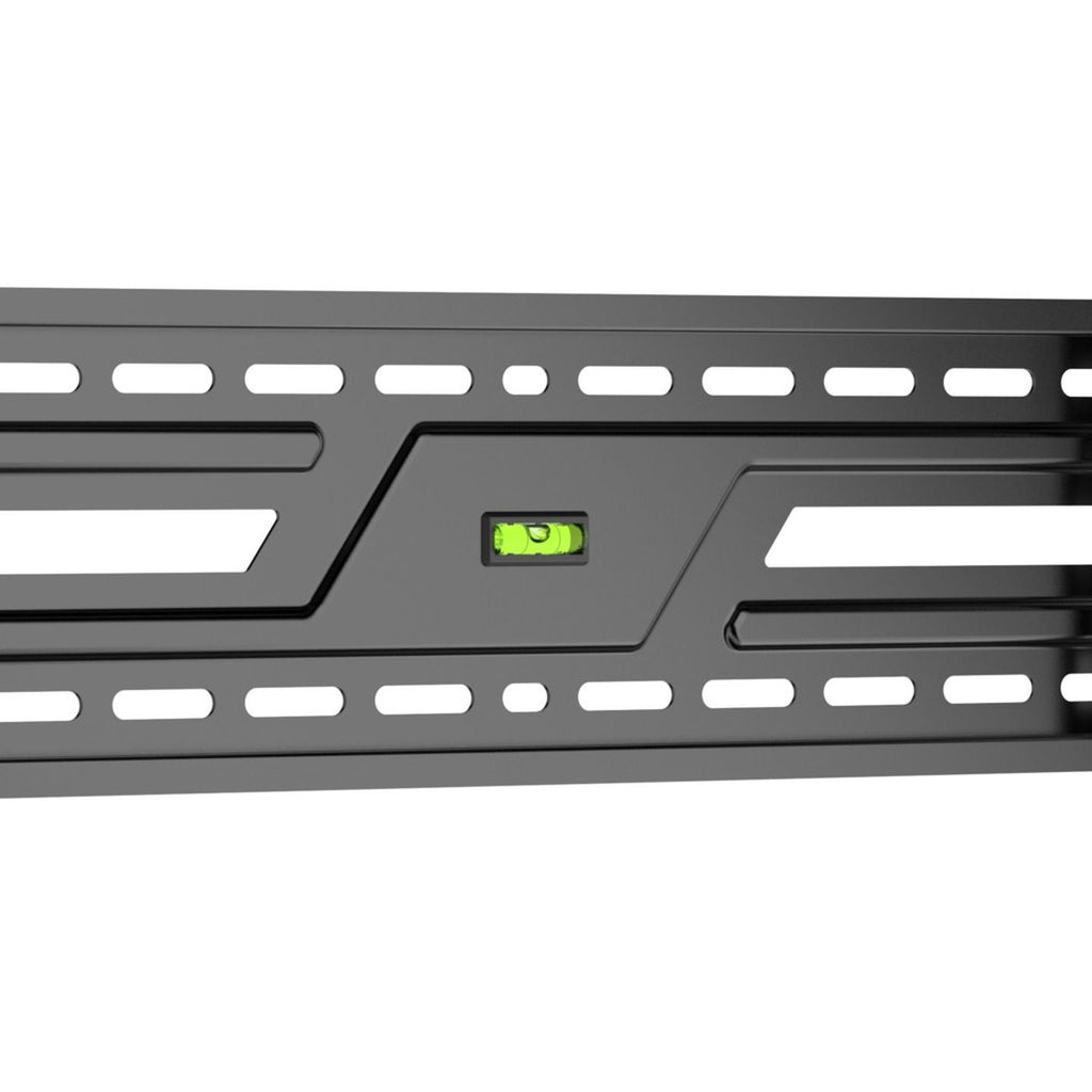 CW2960 fixed TV bracket close-up of built-in level