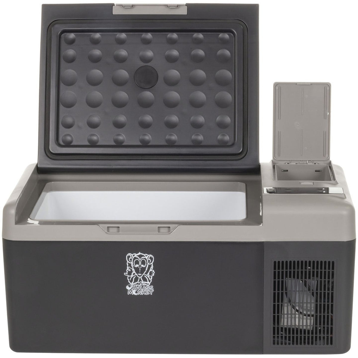 GH2068 — open fridge and battery-compartment view