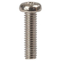 15mm x M4 Round Phillips Head Steel Screws - Pack of 25