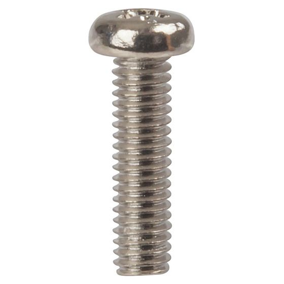 15mm x M4 Round Phillips Head Steel Screws - Pack of 25