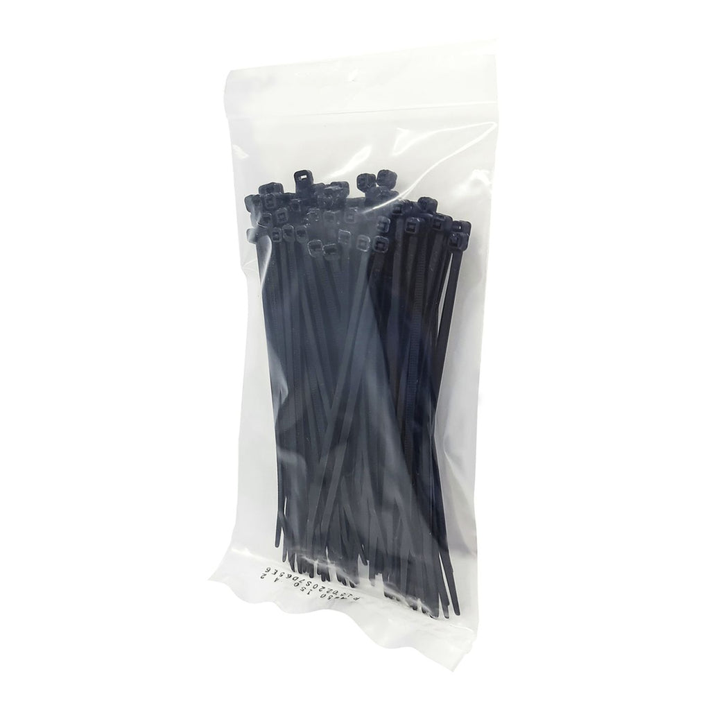 HP1203 pack of 100 black nylon cable ties