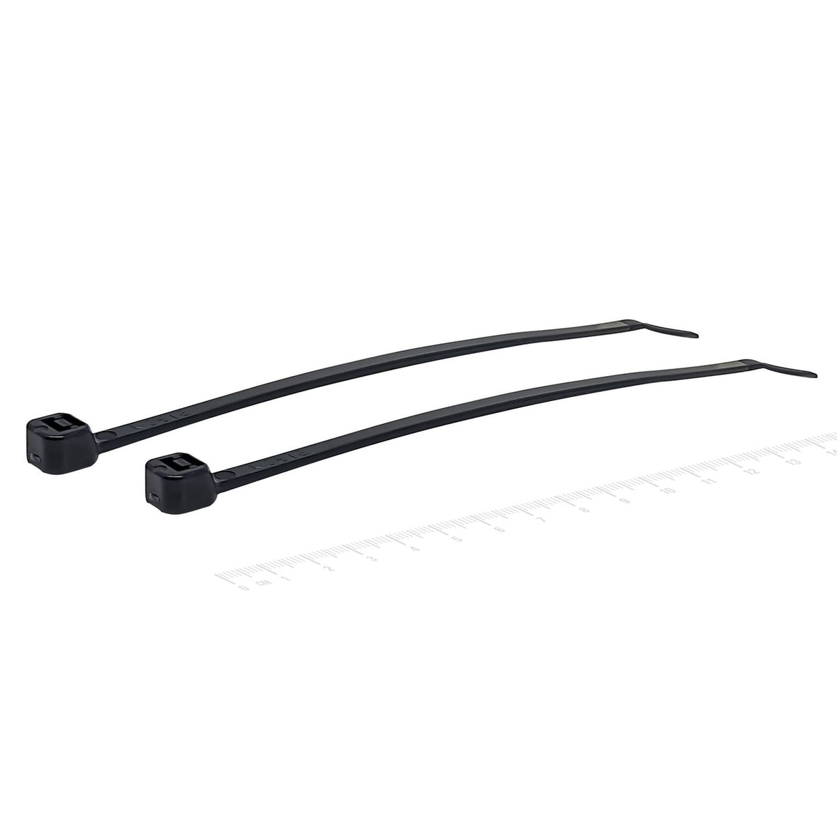 HP1204 150mm black cable ties beside a ruler