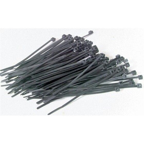 150mm Black Cable Ties - Pack of 100