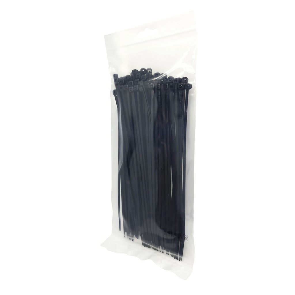 HP1205 Pack of 100 black 200mm cable ties