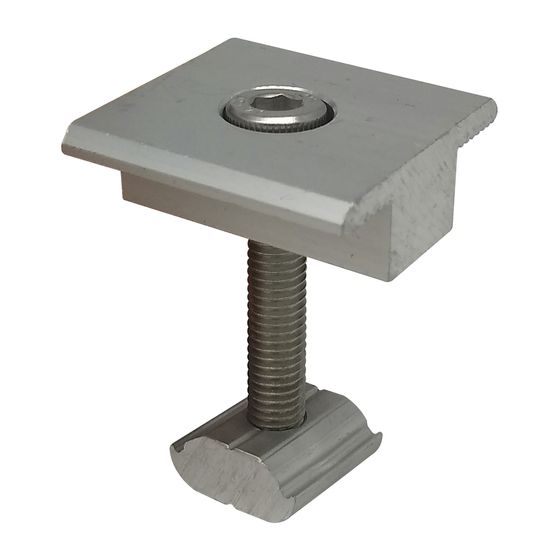 Solar Panel Rail Mid Clamp 35mm