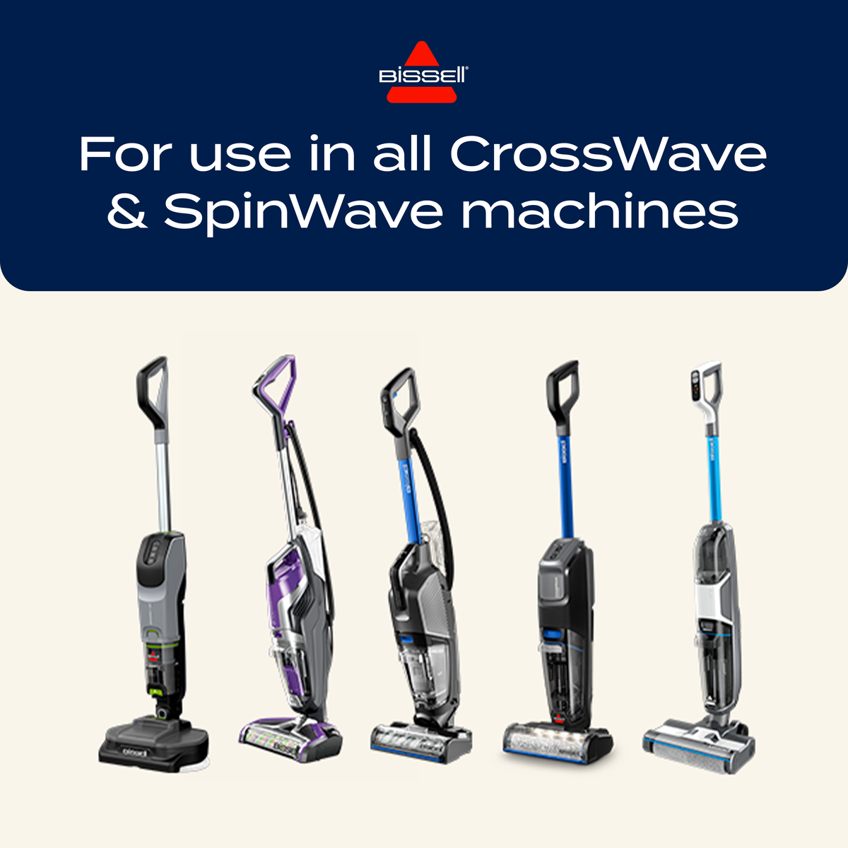 BISSELL formula for use in all CrossWave and SpinWave machines