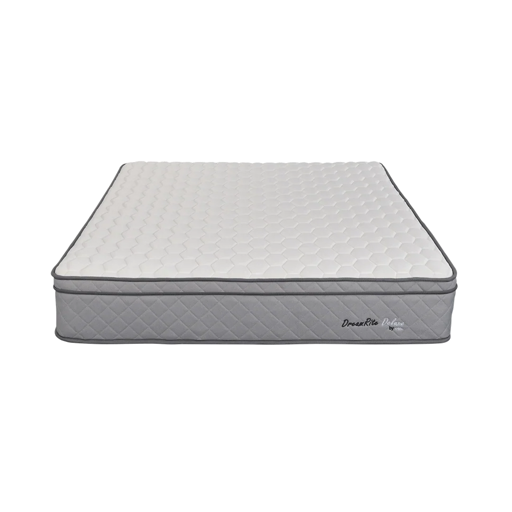 DreamRite Deluxe Queen Mattress In a box — mattress only on white background