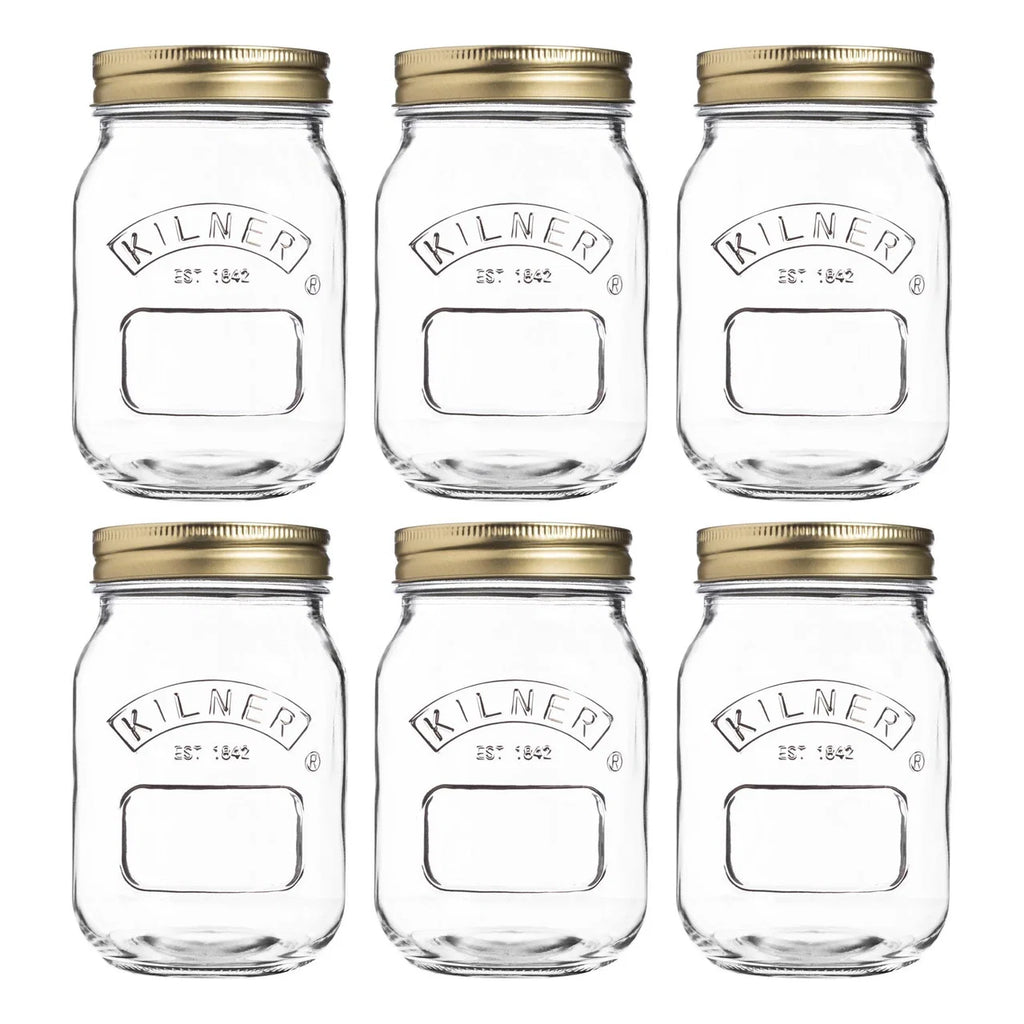 KILNER Set of 6 Genuine Preserve Jar 500ml
