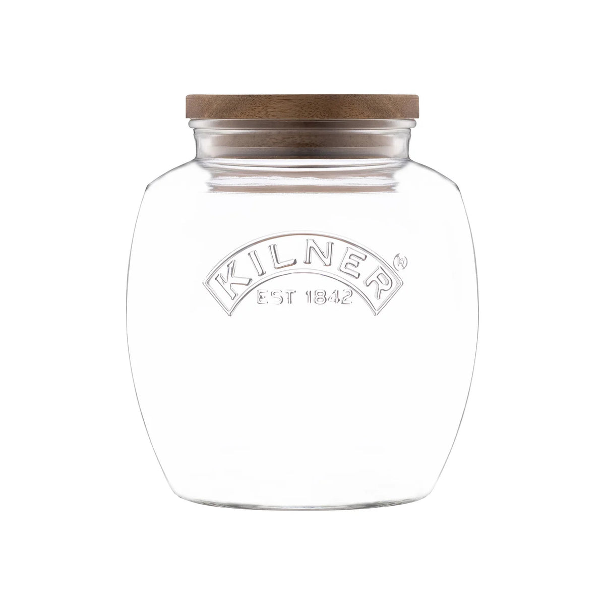KILNER Universal Jar with Acacia Lid 2 Litre