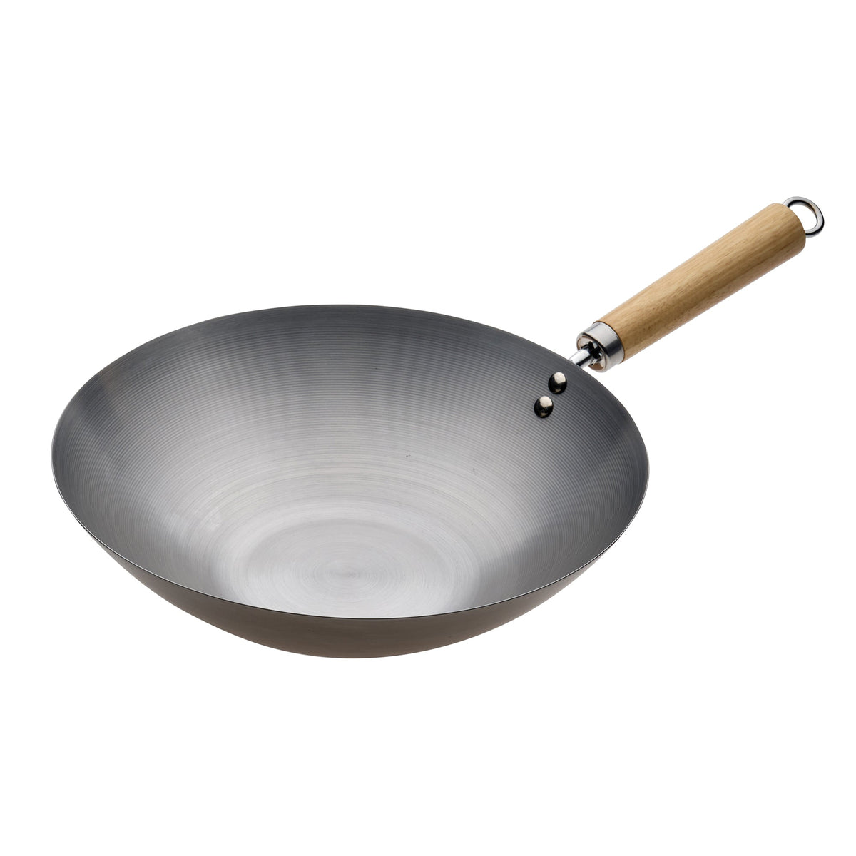 PYROLUX Carbon Steel Wok with Wood Handle 30cm