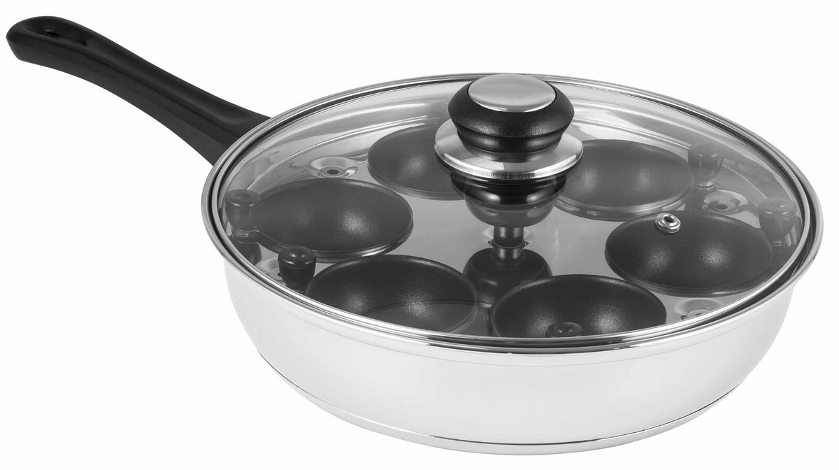 AVANTI 6 Egg Poacher 24cm with Non Stick Cups
