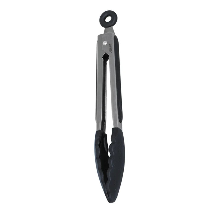 AVANTI Tongs with Silicone Head and Grip 23cm - Black