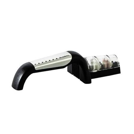 GLOBAL 2 Stage Ceramic Water Sharpener - Stainless Steel