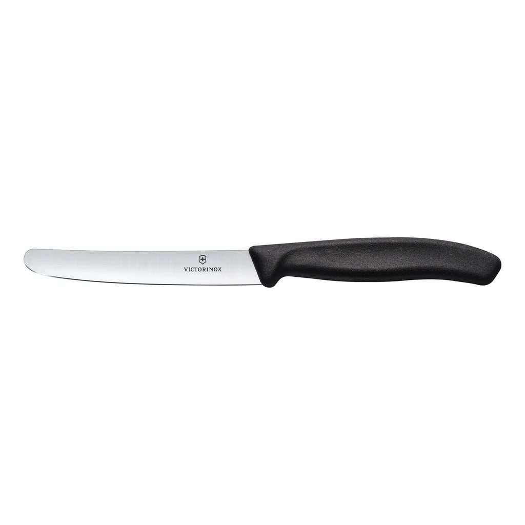 VICTORINOX SWISS CLASSIC Steak/Tomato Knife Wavy 11cm Black