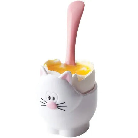 joie Cat Egg Cup and Spoon Set - Assorted Colours