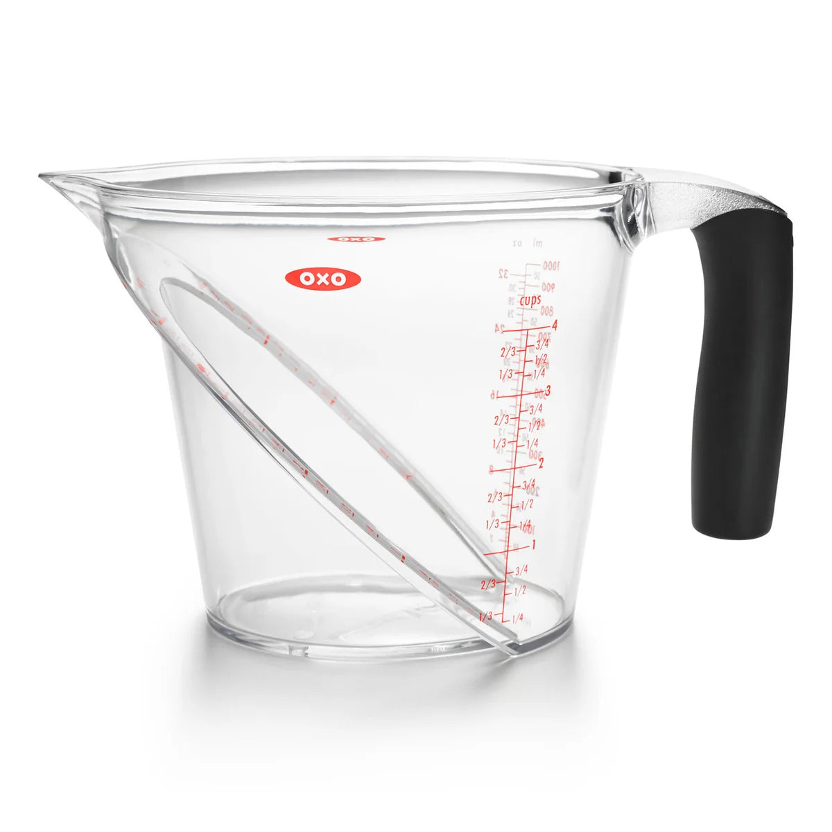 Angled Measuring Cup 1L / 4 Cup Tritan – OXO Good Grips
