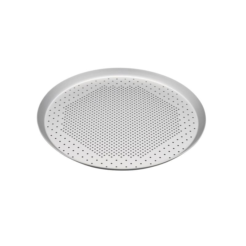 BAKEMASTER Silver Anodised Perforated Pizza Pan 30cm