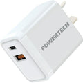 30W Dual USB-C & A Mains Power Adaptor