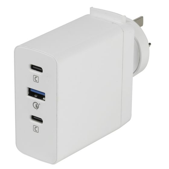 5-20V 100W Laptop Wall Plugin Power Supply with 2 x USB-C (PD 3.0/QC4.0+) and USB-A (QC3.0)