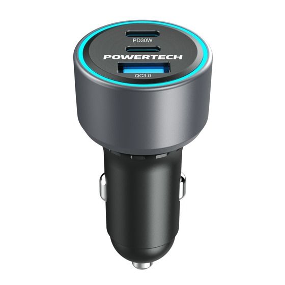 QC3.0 and Dual PD 30W Car Cigarette Lighter Adaptor