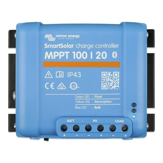 Victron SmartSolar Charge Controllers MPPT 100/20 - 12/24/48V 20A with load output and Bluetooth