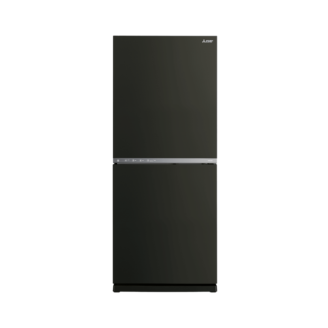Mitsubishi Electric 421L Bottom Mount Fridge Matte Black