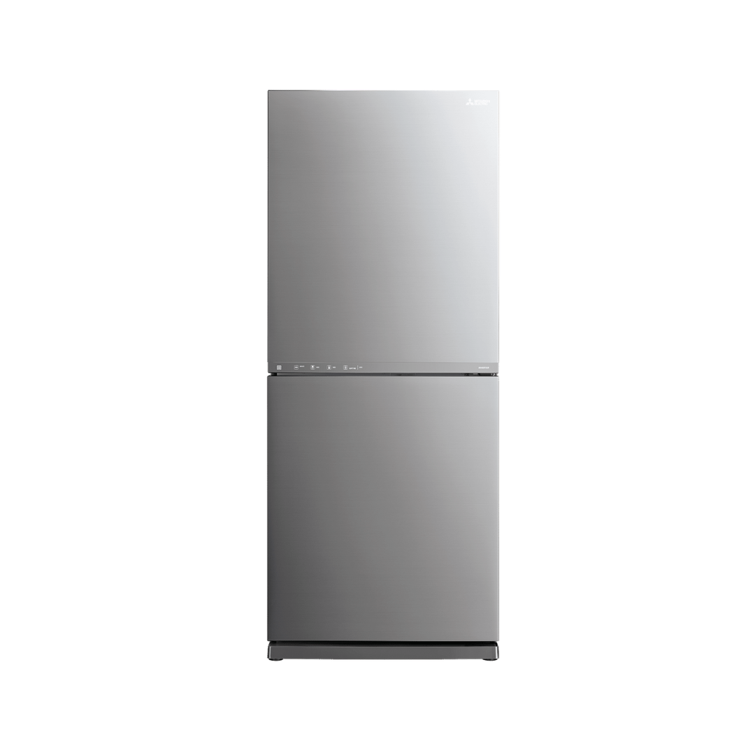 Mitsubishi Electric 421L Bottom Mount Fridge Sterling Silver