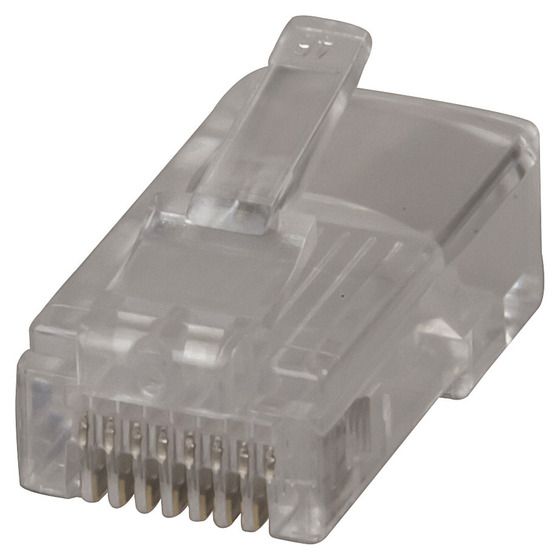 8 Pin US Type Telephone Plug For Solid Core Cable