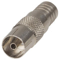 PAL TV Line Socket with RG6 Integral Crimp Ring and Centre Pin