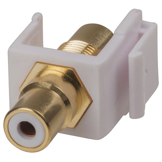 Keystone Insert RCA - RCA Skt White