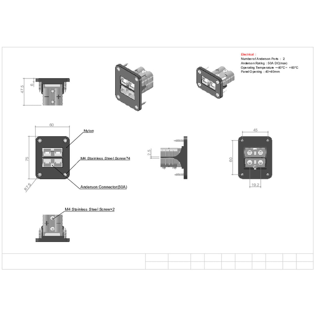 PT4479 — supplier mounting and dimension drawing