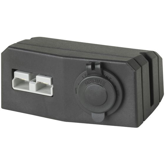 Surface Mount Bracket with 50A Battery Connector and Twin USB Sockets