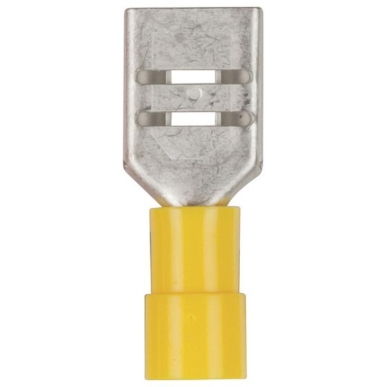 9.5mm Female Spade - Yellow - Pack of 4