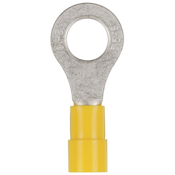 Yellow 8mm Eye Terminal - Pack 8