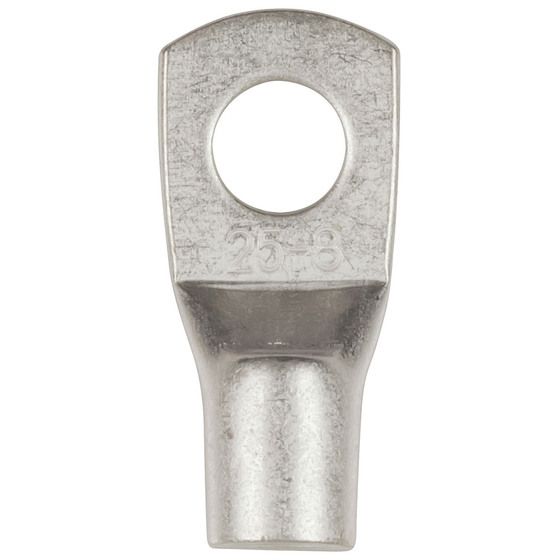 8mm Non-Insulated Eye Terminal 25mm2 4AWG Pack of 4