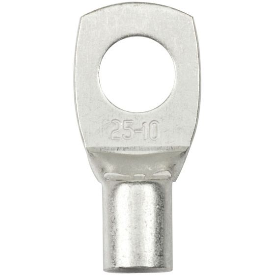 10mm Non-Insulated Eye Terminal 25mm2 4AWG Pack of 4