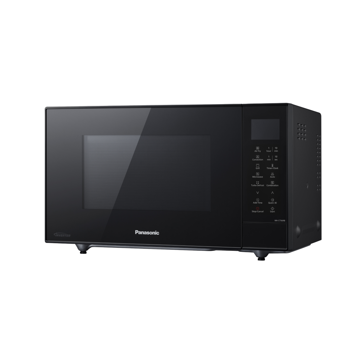 Panasonic NN-CT56RBQPQ black 27L air fry convection microwave – complete unit