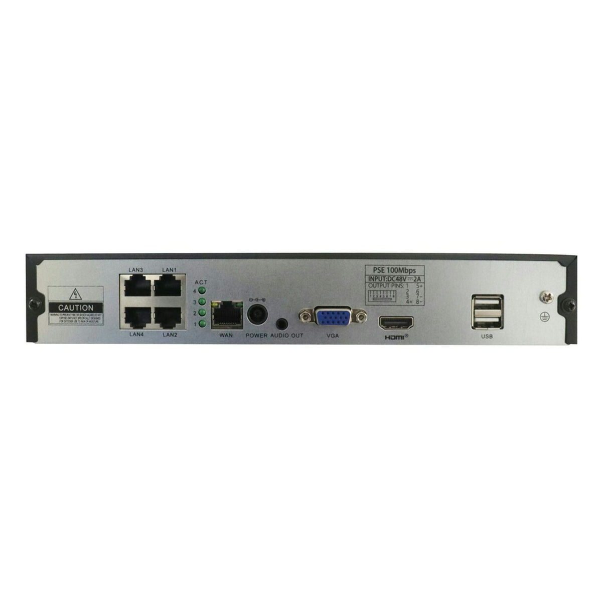 QV8811 — NVR rear connections