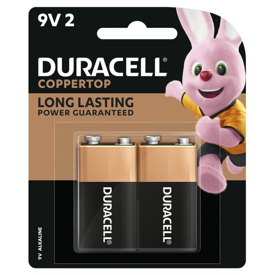 Duracell Coppertop 9V 2PK