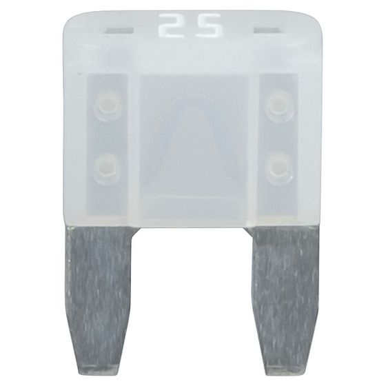 25A Clear Mini Blade Fuse