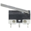SPDT 125V 3A Sub-Miniature Micro Switch with Lever