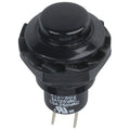 Small Black SPST N/O Momentary Action