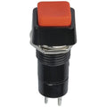 Pushbutton Push-On Momentary SPST Red Actuator