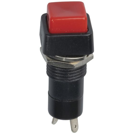 Pushbutton Push-Off (N/C) SPST Momentary - Red Actuator