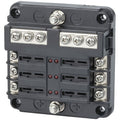 Powertech 6 Way Standard Blade Fuse Block with Bus Bar