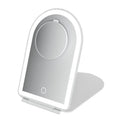 ARCHED FOLDING TRAVEL MIRROR WITH LED LIGHTS